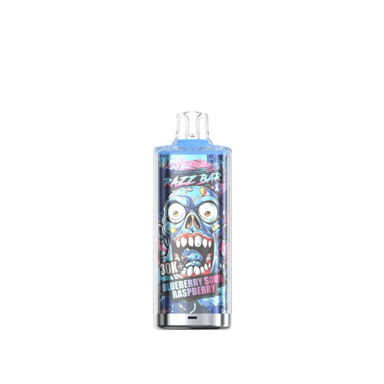 RAZZBAR 30K+ Puffs - Saveur Blueberry Sour Raspberry
