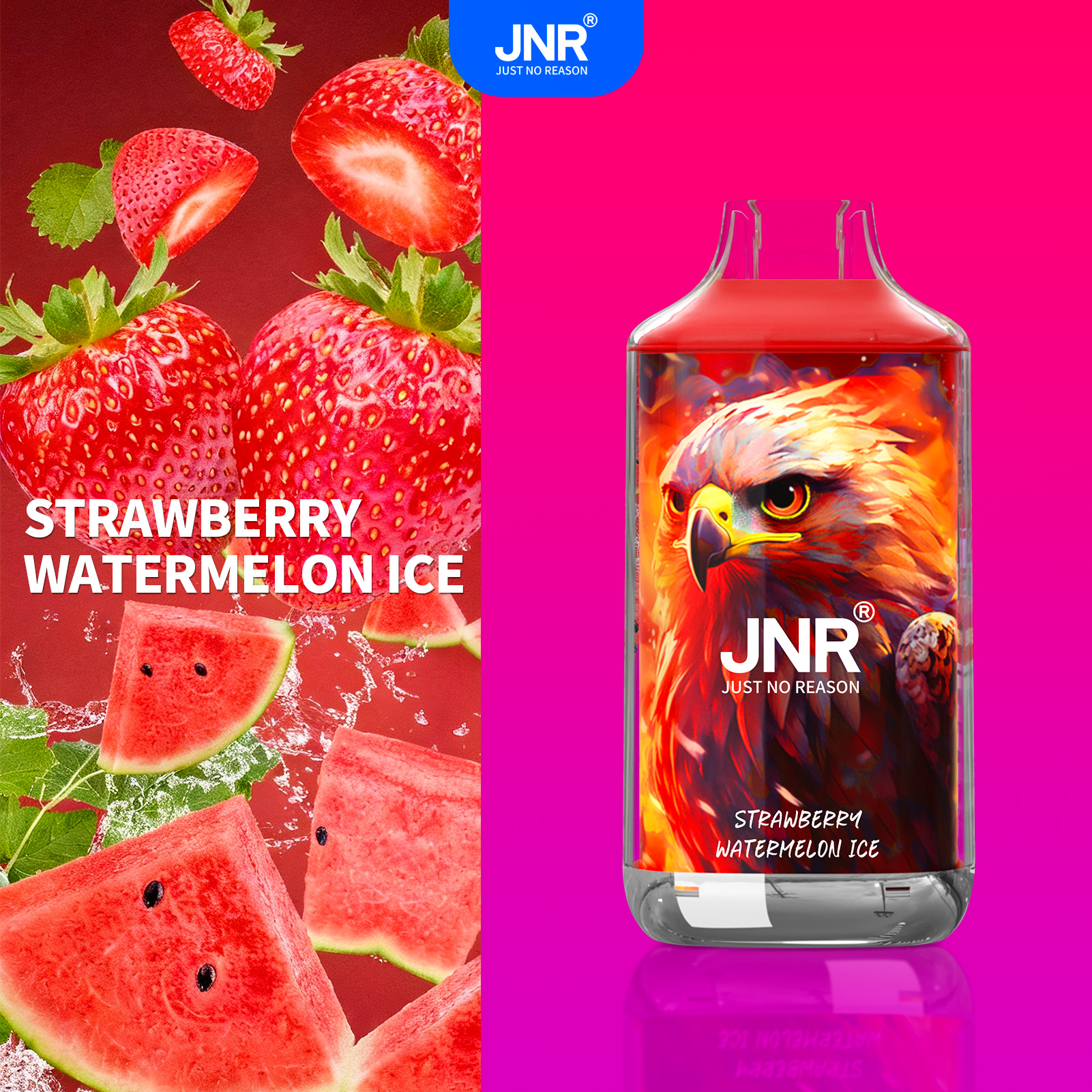 Strawberry Watermelon Ice - JNR Falcon 16000 Puffs
