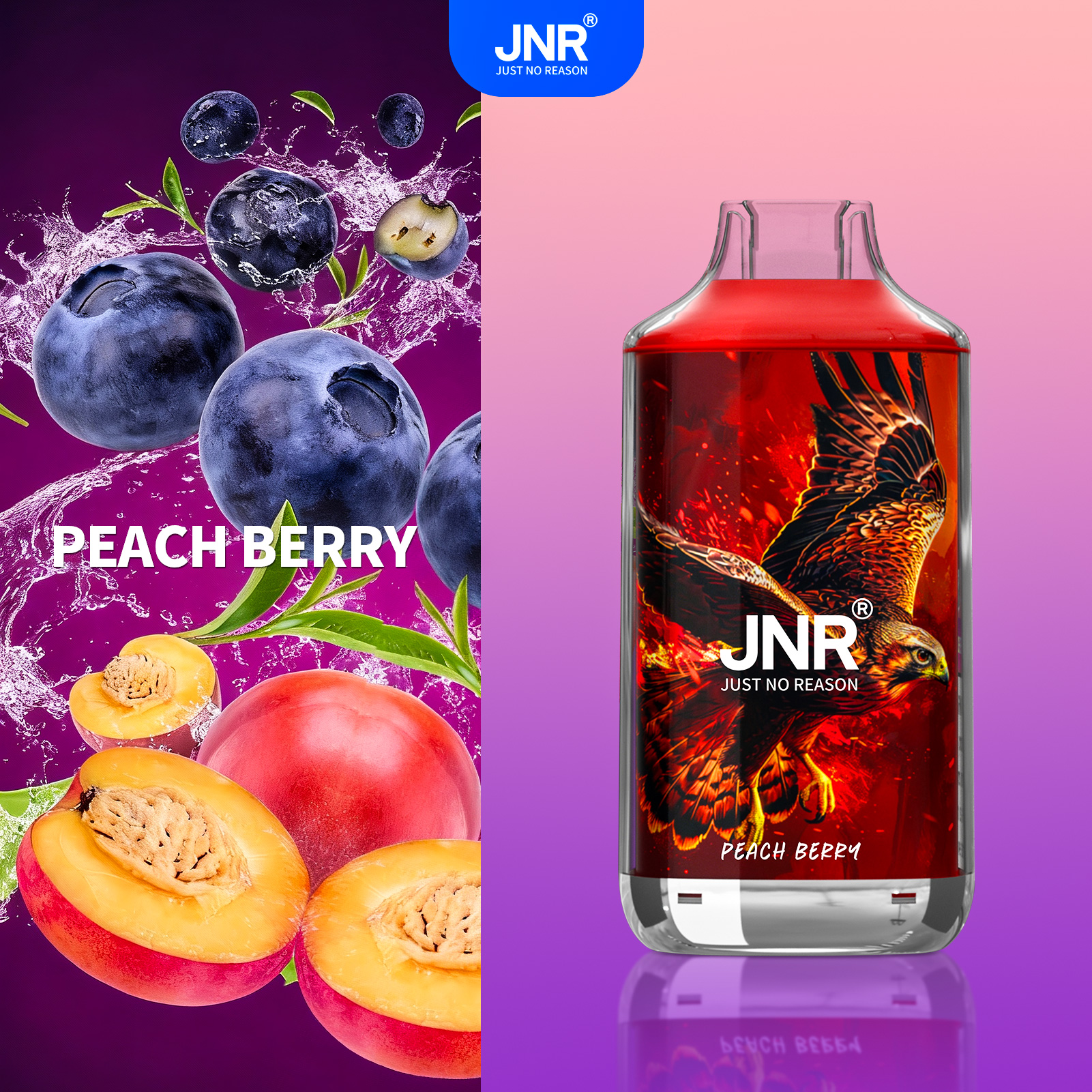 Peach Berry - JNR Falcon 16000 Puffs