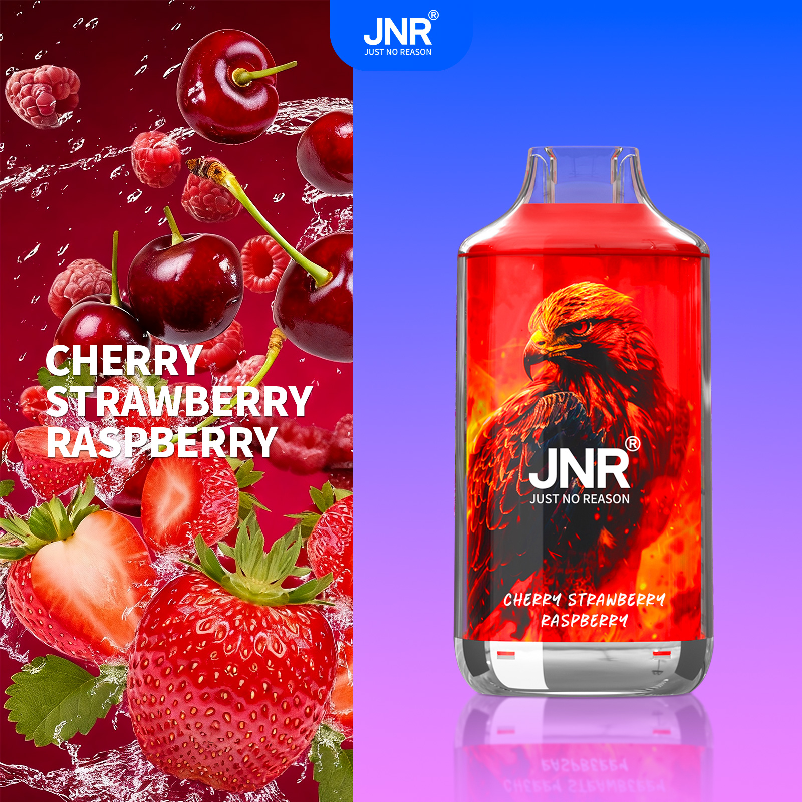 Fn52 Cherry Strawberry Raspberry - JNR Falcon 16000 Puffs