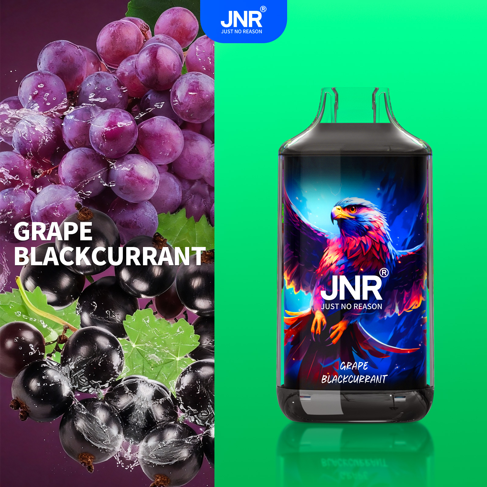 Grape Blackcurrant Fn06 - JNR Falcon 16000 Puffs