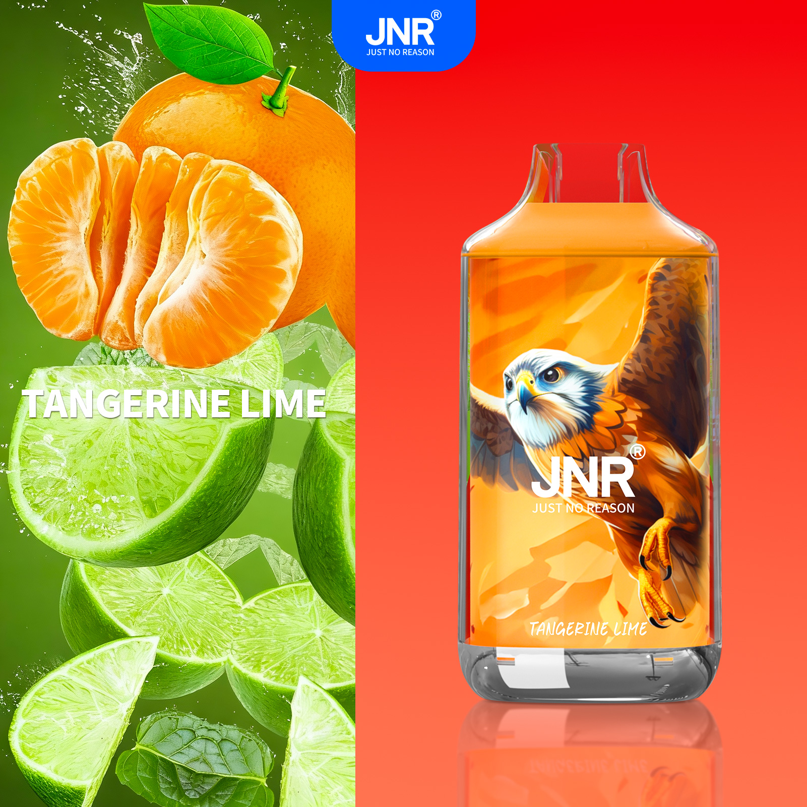 Tangerine Lime Fn18 - JNR Falcon 16000 Puffs
